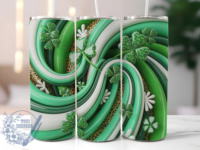 Celtic Lucky Irish Tumbler, Shamrock Tumbler, Stylish 20oz Wrap, Sublimation Design, Trendy Gift Idea, Celtic Wrap, Lucky Irish Tumbler Sublimation ToriDesigns 