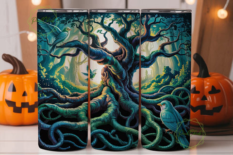 Celtic Tree of Life 20oz Skinny Tumbler Sublimation PixelChick 