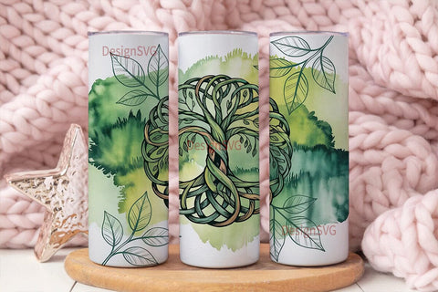 Celtic Tree of Life 20oz Tumbler Wrap Sublimation DesignSVG 