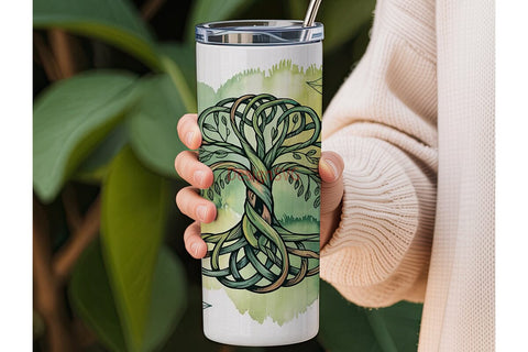 Celtic Tree of Life 20oz Tumbler Wrap Sublimation DesignSVG 