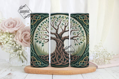 Celtic Tree of Life 20oz Tumbler Wrap Sublimation sassyprint 