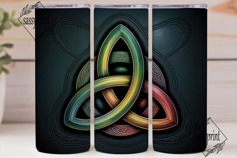 Celtic Triquetra Knot 20oz Tumbler Wrap Sublimation sassyprint 