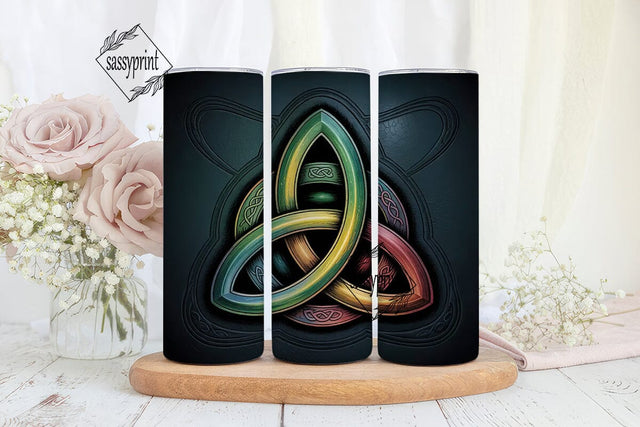 Celtic Triquetra Knot 20oz Tumbler Wrap Sublimation sassyprint 