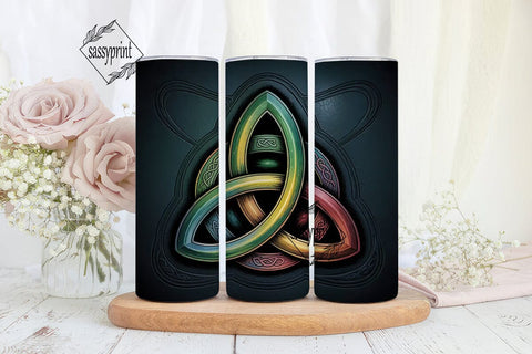 Celtic Triquetra Knot 20oz Tumbler Wrap Sublimation sassyprint 
