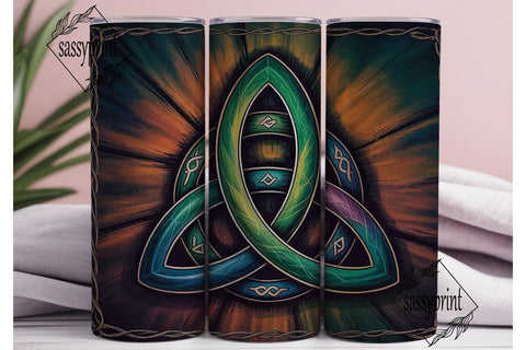 Celtic Triquetra Knot 20oz Tumbler Wrap Sublimation sassyprint 