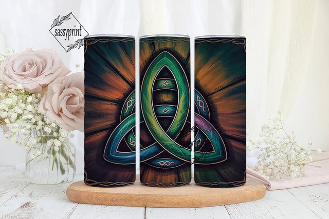 Celtic Triquetra Knot 20oz Tumbler Wrap Sublimation sassyprint 