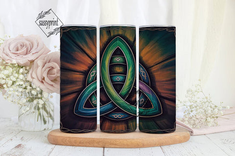 Celtic Triquetra Knot 20oz Tumbler Wrap Sublimation sassyprint 