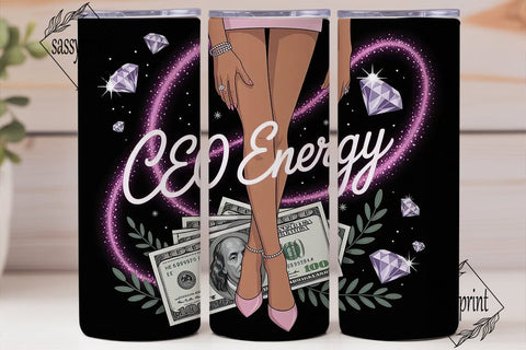 CEO Energy 20oz Tumbler Wrap Sublimation sassyprint 