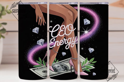 CEO Energy 20oz Tumbler Wrap Sublimation sassyprint 