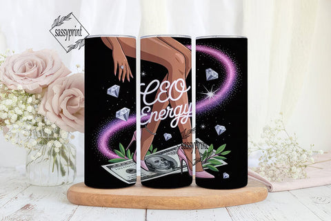 CEO Energy 20oz Tumbler Wrap Sublimation sassyprint 
