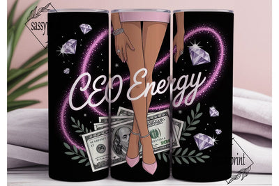 CEO Energy 20oz Tumbler Wrap Sublimation sassyprint 