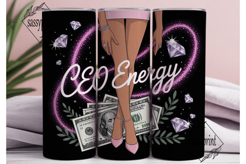 CEO Energy 20oz Tumbler Wrap Sublimation sassyprint 