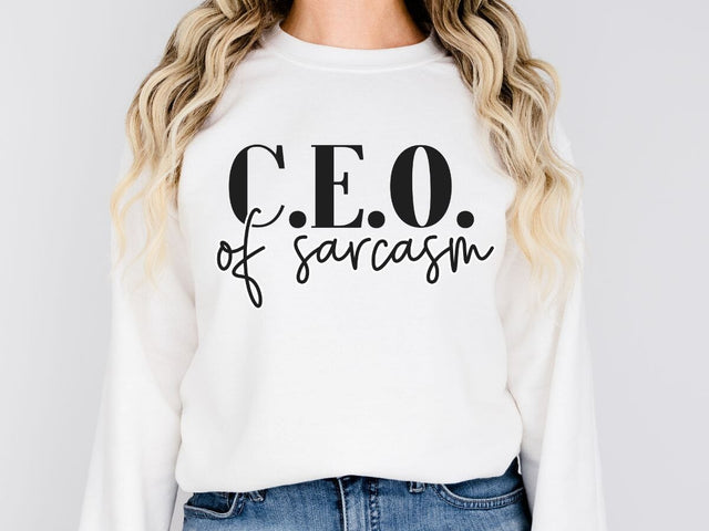 C.E.O. of Sarcasm SVG | Funny Office Design SVG So Fontsy VIP Design Shop 