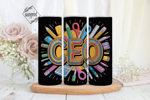 CEO Tumbler Wrap Design Sublimation sassyprint 