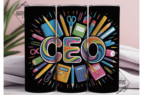 CEO Tumbler Wrap Design Sublimation sassyprint 