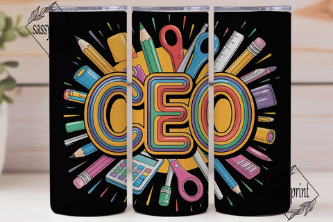 CEO Tumbler Wrap Design Sublimation sassyprint 