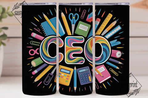 CEO Tumbler Wrap Design Sublimation sassyprint 