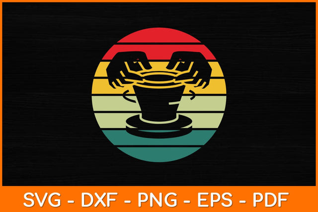 Ceramic Retro Kiln Pottery Svg File SVG artprintfile 