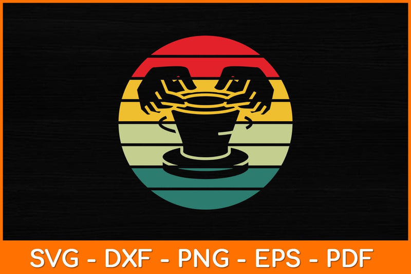 Ceramic Retro Kiln Pottery Svg File SVG artprintfile 