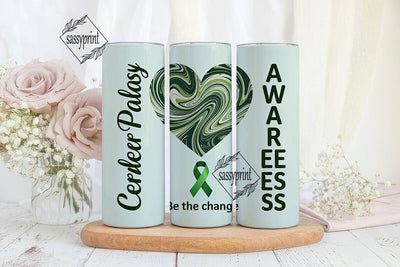 Cerebral Palsy Awareness Tumbler Wrap Sublimation sassyprint 