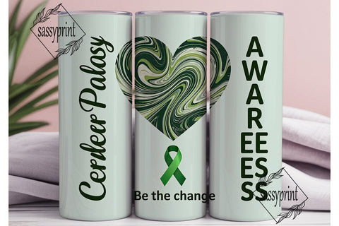 Cerebral Palsy Awareness Tumbler Wrap Sublimation sassyprint 