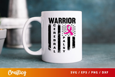 Cerebral Palsy Warrior SVG Design SVG Designangry 