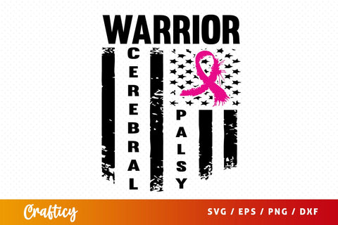 Cerebral Palsy Warrior SVG Design SVG Designangry 