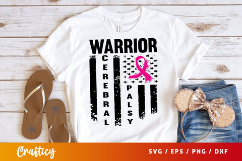 Cerebral Palsy Warrior SVG Design SVG Designangry 