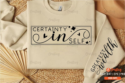 Certainty in self Sleeve SVG Design SVG Designangry 