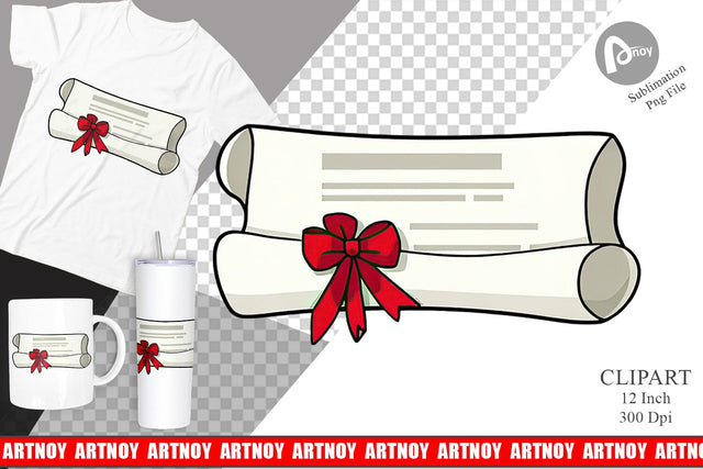 Certificate Clipart Sublimation artnoy 