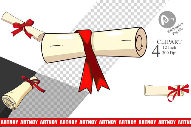 Certificate Clipart Sublimation artnoy 