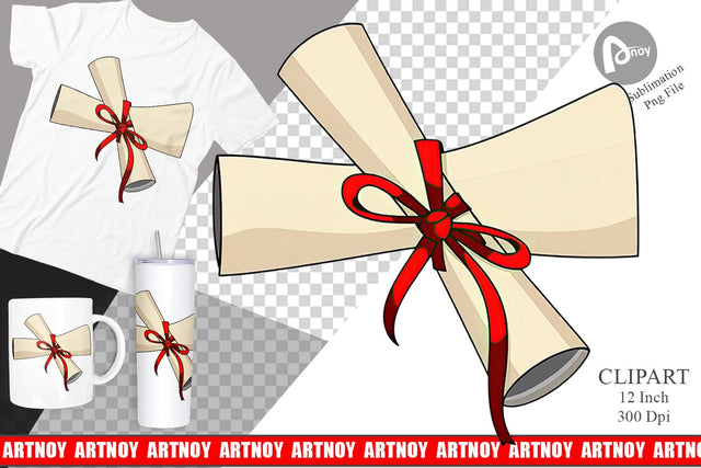Certificate Clipart Sublimation artnoy 