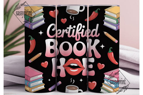 Certified Book Hoe 20oz Tumbler Wrap Sublimation sassyprint 