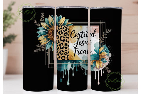 Certified Jesus Freak 20oz Tumbler Sublimation PixelChick 