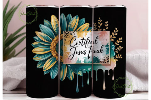 Certified Jesus Freak 20oz Tumbler Sublimation PixelChick 