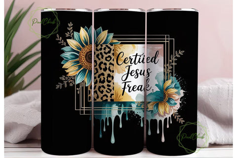 Certified Jesus Freak 20oz Tumbler Sublimation PixelChick 