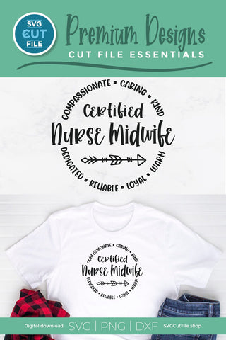 Certified Nurse Midwife svg for Crafters SVG SVG Cut File 