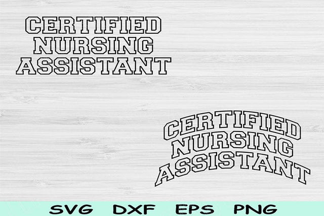 Certified Nursing Assistant Svg Dxf Png Cut Files, Cna Svg, Nursing Assistant Svg Files For Cricut, Cna Png Wave Sublimation Digital Design SVG TiffsCraftyCreations 