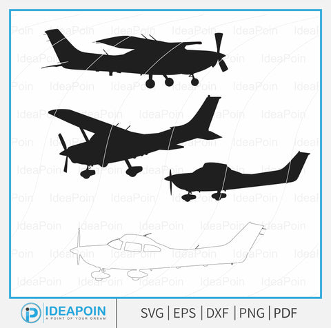 Cessna 182 Skylane svg, Cessna 182 Skylane Vector, Pilot svg, Airplane Vector, Jet svg, Cessna 182 Skylane Outline, Flight School Airplane SVG Dinvect 