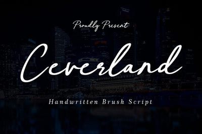 Ceverland Handwritten Brush Script Font Typebae 