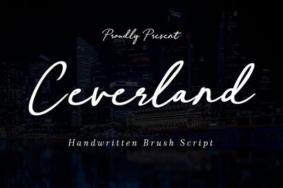 Ceverland Handwritten Brush Script Font Typebae 