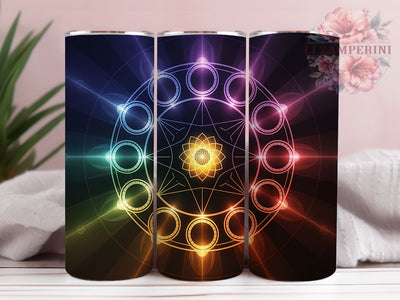 Chakra Yoga Spiritual Healing Tumbler Wrap, Sublimation Design, Chakra Yoga Wrap, Meditation Tumbler, Spiritual Healing Design, 20Oz Tumbler, Digital Download Sublimation Li Zamperini 