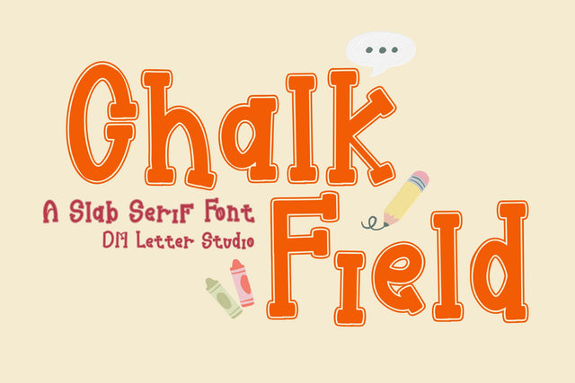 Chalk Field Font Dm Letter Studio 