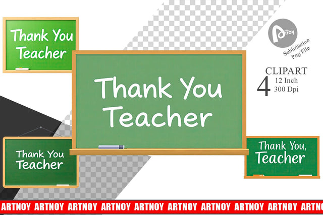 Chalkboard Clipart Sublimation artnoy 