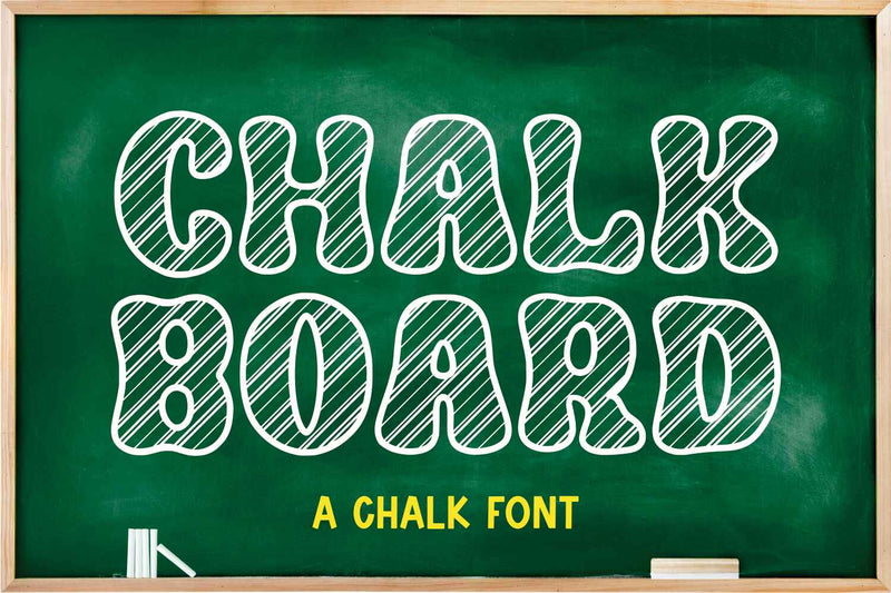 CHALKBOARD Font Mozarella 