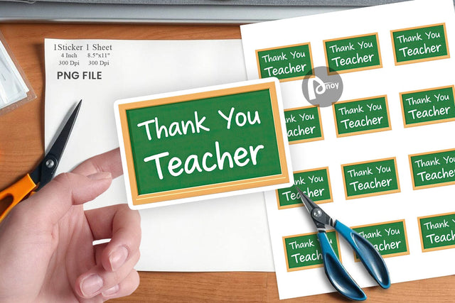 Chalkboard Sticker Sublimation artnoy 