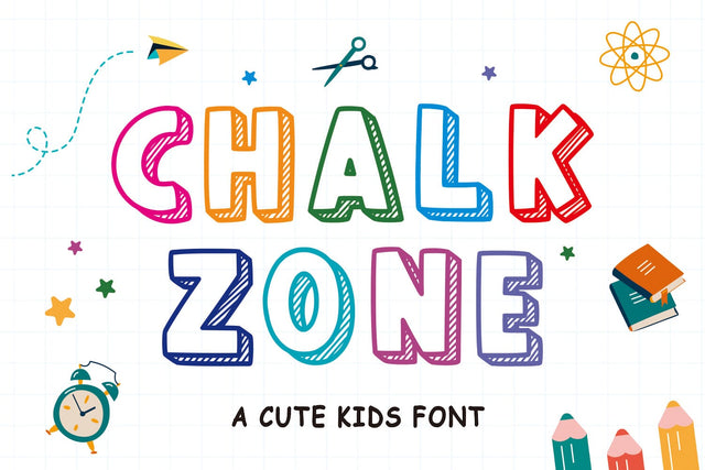 CHALKZONE Font Mozarella 