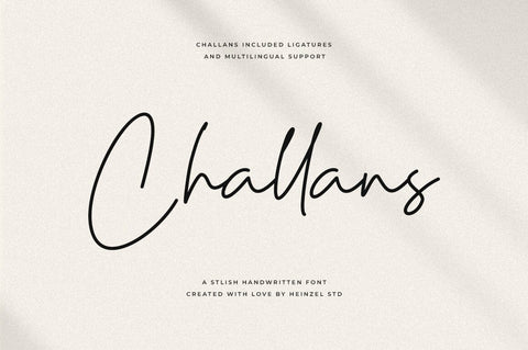 Challans Stylish Handwritten Font Heinzel Studio 