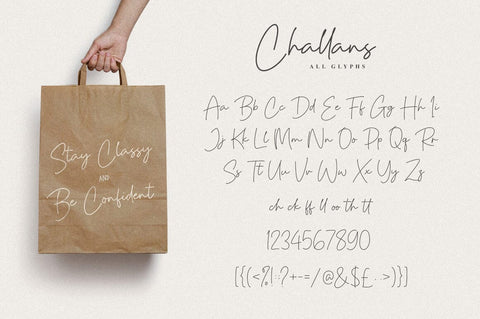 Challans Stylish Handwritten Font Heinzel Studio 