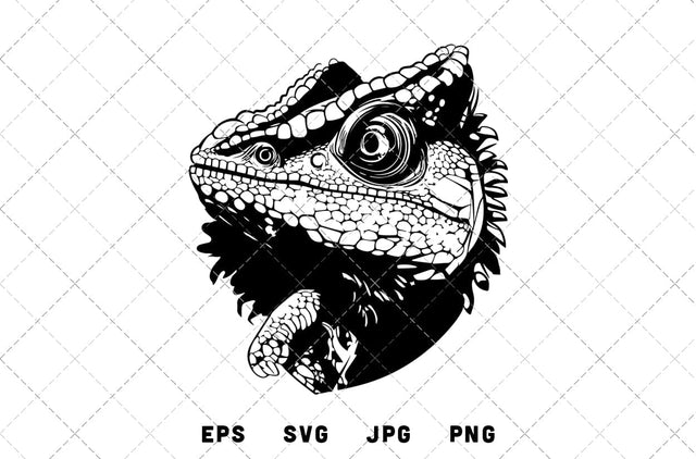 Chameleon Mascot Graphics - JPG, SVG, PNG, EPS - Digital Download with Commercial License for Cricut, Silhouette, Scan N Cut Crafting SVG Loveleen Kaur 